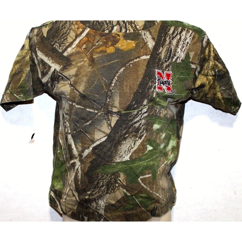 Nebraska Huskers Football TODDLER 18 Month Short Sleeve Camo T Shirt Unisex Grey